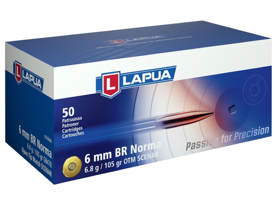 Lapua 6mm Br Norma 105 Grain Hollow Point Boat Tail Ammunition (50 Rounds) - Ammo master - Ammo Depot USA