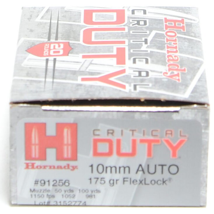Hornady 10mm 175 Grain FTX (Flex Lock) Critical Duty Ammunition (20 Rounds) - Ammo master - Ammo Depot USA